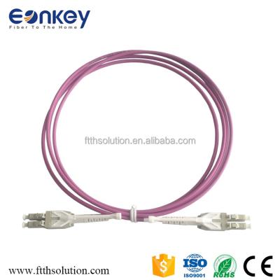 China FTTH FTTB FTTX Network Uniboot FTTH Multi Mode OM4 LC-LC 2.0mm Duplex Push-Pull Fiber Optic Patch Cord for sale