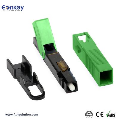 China Eonkey Recessed NPFG 8802 TLC/3 APC 3m Plastic Fast Assembly Fiber Optic Fast Connector Ftth Connector (Green) FTTH SC/APC for sale