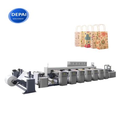 China Petal Paper UV Flexo Paper Cup Ink Printing 4 Colors Flexographic Printing Machine For Industry for sale