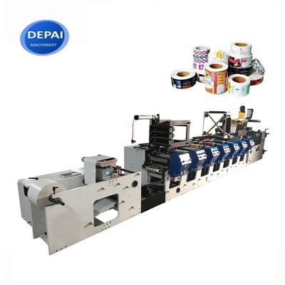 China Label Printing Good Price 4 Color Servo Motor Horizontal Flexo Printer Printing Machine For Sticker Label Film Paper for sale