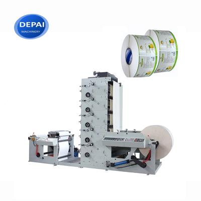 China Factory 4 color roll to roll label flexo printing machine for sale for sale