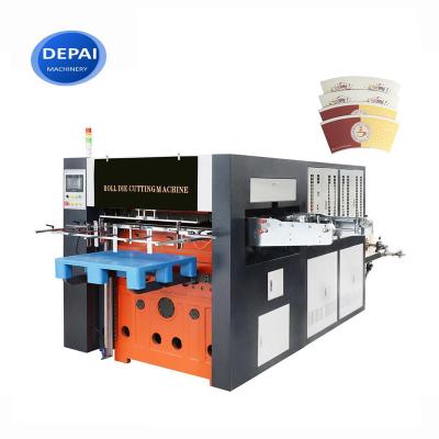 China Paper Cup Cutting High Quality Beverage Paper Cup Kraft Paper Punching Machine For Sale for sale