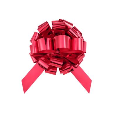 China 23 Inch Red Indoor Waterproof Plastic Jumbo Ribbon Red Christmas Car Magnetic Bow Holiday Birthday Party Decoration Soft for sale