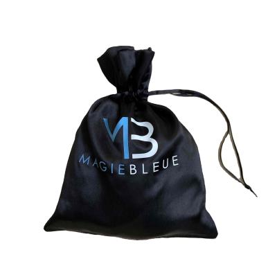 China Top Selling Custom Human Virgin Virgin Hair Extension Bag Promotional Hair Extension Packaging Satin Bag Wig Storage Custom Bag for sale