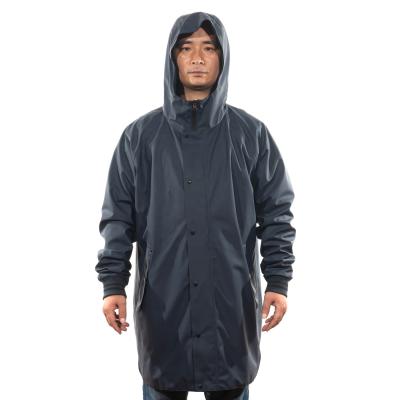 China Black Branded Raincoats Windproof Waterproof With Hood for sale