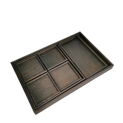 China Wholesale Multi-Function Wooden Tray Set Fashion Pallet Fashion Mordern Household Decorative Ornaments for sale