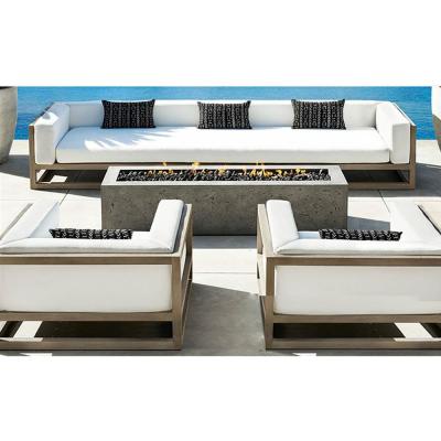 China Weather Resistant Nordic Soft Outdoor Leisure Combination Aluminum Hotel Sofa Set for sale