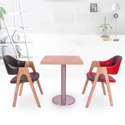 China Simple Furniture Eco - Friendly Dining Chair Custom Solid Wood One Word Chair for sale