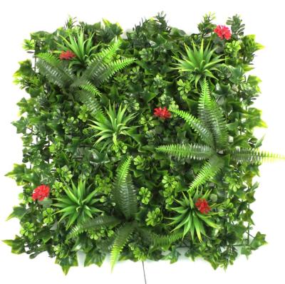 China Handmade Vertical Artificial Boxwood Hedge Garden Decoration Artificial Grass Wall Panels for sale