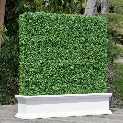 China ECO FRIENDLY UV Material Artificial Grass Fence Boxwood Hedge Panels With Cheap Price for sale