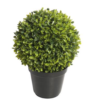 China Minimalist Artificial Boxwood Topiary Bonsai Ball Plant Bonsai Plant Wholesale Price Potted Plant for sale