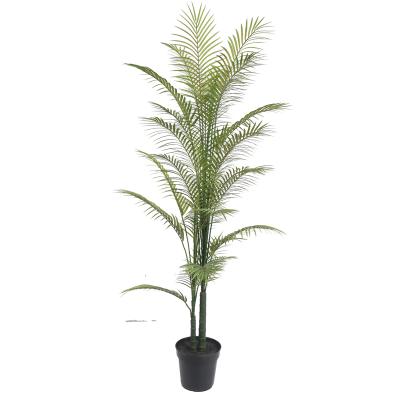 China Art Decor China Supplier Fake Green Plant Bonsai For Garden Leaves Plastic Tree For Indoor Outdoor Decor Artificial Palm Tree for sale