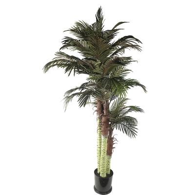 China Art Decor 2022 new products made in china factory wholesale artificial plastic outdoor palm tree for garden decoration home decor for sale