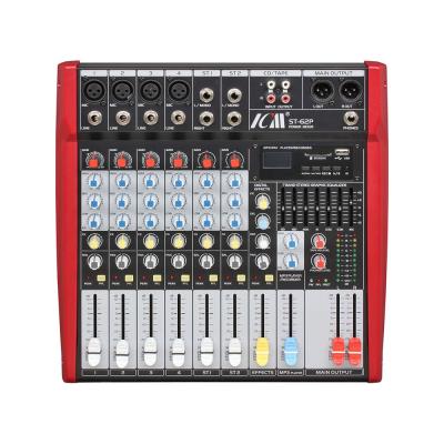 China High Quality UHF Microphone DJ Portable Mobile Audio Mixer ST-62P for sale