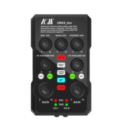 China Podcasts and Live Broadcasts Portable Compact Audio Recording Interface for sale