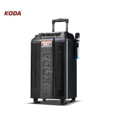 China 2020 Radio DJ Sound Low Noise Wireless Speaker With LED Light Music System Trolley Subwoofer Speaker Karaoke for sale