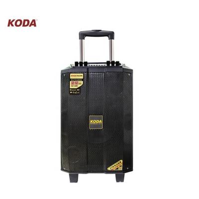 China 2021 New Style 12 Inch Active Portable Trolley DJ Speaker Bass Karaoke Radio for sale