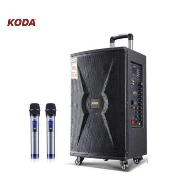 China Big Bass 15 Inch Trolley BT Rechargeable Wireless Speaker KD-15A for sale