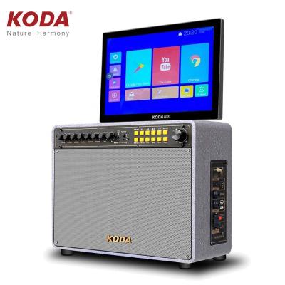 China WiFi Touch Screen Android Video BT Wireless Speaker With Wireless Microphone for sale