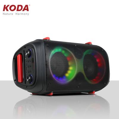 China 2021 New Mini Portable Radio Trolley Speakers With Front Flashing Led Lights for sale