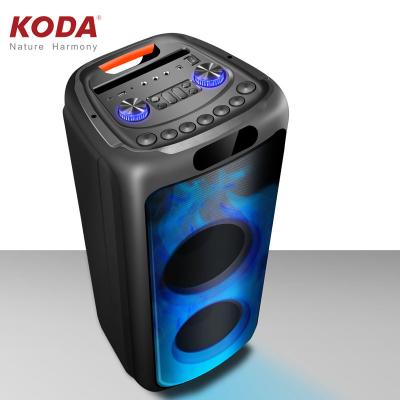 China No 2021 KODA factory supply most popular 8 inch 10 inch portable flame lamp speaker good quality party for sale