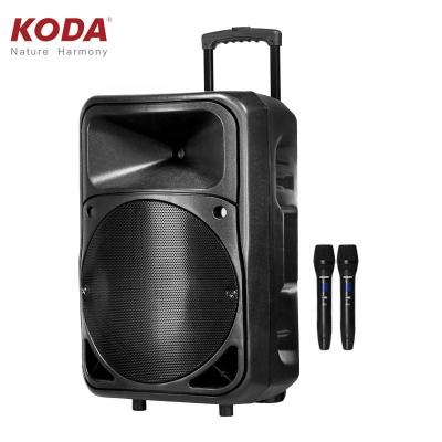 China Professional Audio Personal Use / Shop Stage / Outdoor Multifunction Use Trolley Speaker With Mic for sale