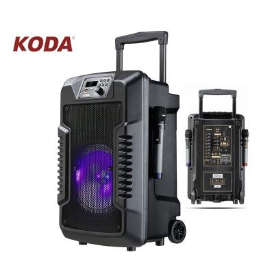 China High Power Audio Plastic Trolley System 15inch Array Sound Karaoke Hotsale Wireless Line Loudspeaker for sale