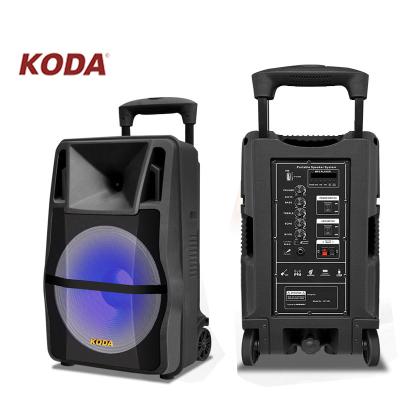 China Outdoor Feature Phone Party Trolley Speakers With Led Light Party 15inch for sale