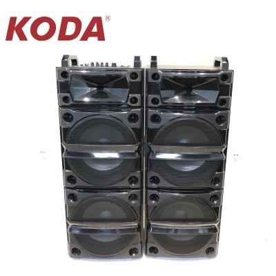 China PORTABLE High Fidelity Power 120W*2 A Pair Two Active Wooden Audio Speakers With LED Lights for sale