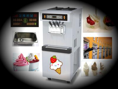 China Pre-Cooling Soft Serve ice cream makers With Agitator In Hopper for sale