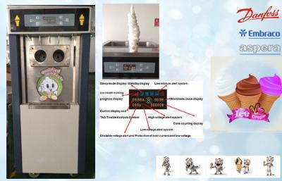 China Mix-low Function Automatic Ice Cream Machine , Self Closing Handles for sale