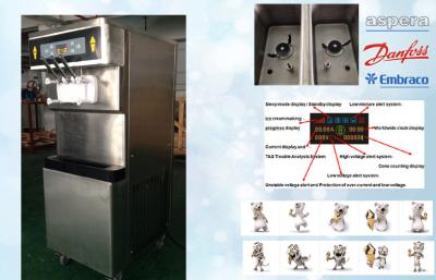 China KFC Style Frozen Yogurt Machines For Cafe , Twin Twist Flavor for sale