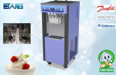 China Floor Standing Soft Serve Frozen Yogurt Machine 6.5 L X 2 Capacity for sale