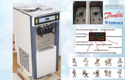중국 높은 산출 후로즌 요구르트 아이스크림 제조기는 혼합물 신선한 일박을 지킵니다 판매용