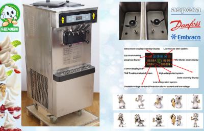 China Pre-cooling Soft Serve  Ice Cream Freezer Standby And Low Noisy Selfservice for sale