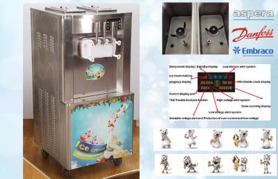 China Automatic Soft Serve Machine LED Display With Counter System for sale