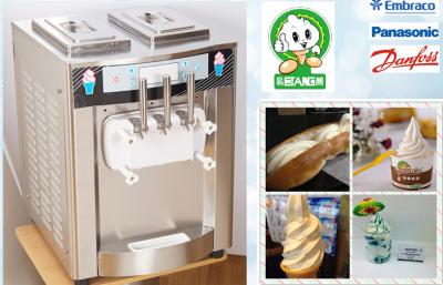 China 3 Flavor Mini Ice Cream Making Machine , small ice cream maker for sale