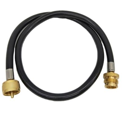 China Flexible Gas System Extension Hose For 1Lb Propane Tank Cylinder With CGA 600 Thread for sale