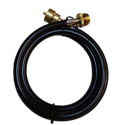 China +plastic brass 5FT POL Propane Hose Adapter 1lb to 20lb for Coleman Stove Buddy Heater and further converts 1LB appliances to 5-100lb tank for sale