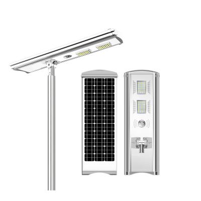 China 60w 80w 100W Park /Village/Town/Desert Area Maintenance Self Cleaning Solar Street Light for sale