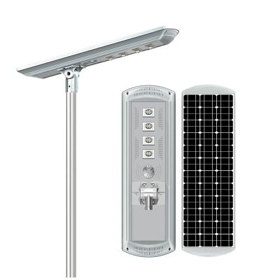 China High quality IP65 outdoor waterproof 60w 80W 100W 120W /village/ city/road park integrated all in one led solar street light for sale