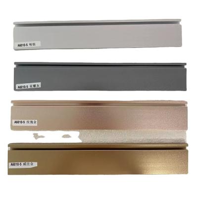 China Modern Design Style Aluminium Metal Wall Edge Skirting Board Profile Trim for Bedroom for sale