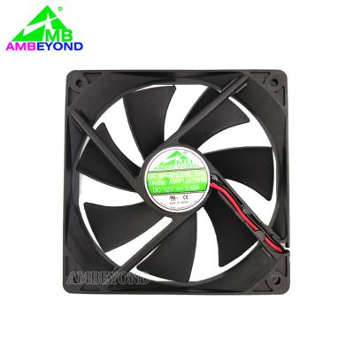 China Axial Flow DC 12v 12025 Two Ball 120mm Factory High Quality Brushless Fan 120x120x25 120x120 mm 5v 24v 120x120x25mm for sale