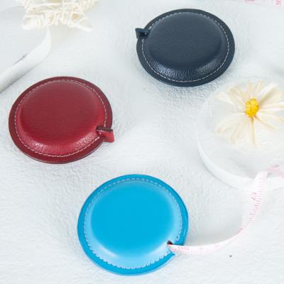 China Mini Tape Measure Modern PU Leather Convenient Portable Promotional Giveaways for sale