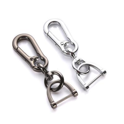 China Promotion Gift Factory Wholesale Zinc Alloy Horseshoe Car Metal Accessories Simple Car Key Chain Key Chain for sale