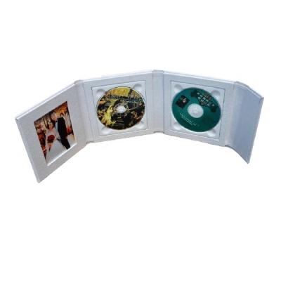 China Double Magnet Closure CD DVD Leather Case for sale