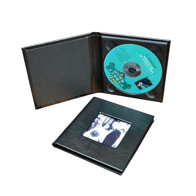 China White Single Magnet Closure Wedding CD DVD Leather Case Album for sale