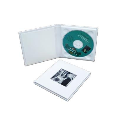 China White Single Magnet Closure Wedding CD DVD Leather Case for sale