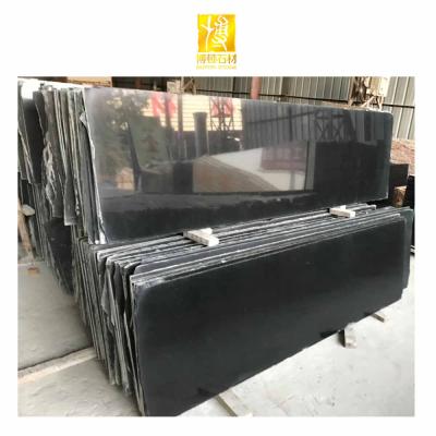 China Chinese Modern Natural Stone Factory Customized Black Granite Big Slab Polished Granite Stone Tiles for sale