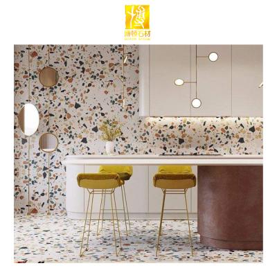 China Modern low price multi colors terrazzo tile porcelain terrazzo tiles pink terrazzo countertops for sale for sale